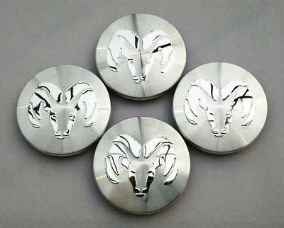 4 pcs. DODGE Ram 1500 2500 Dakota Durango Wheel Center Hub Cap 2 1/2" CHROME - Image 1 of 2