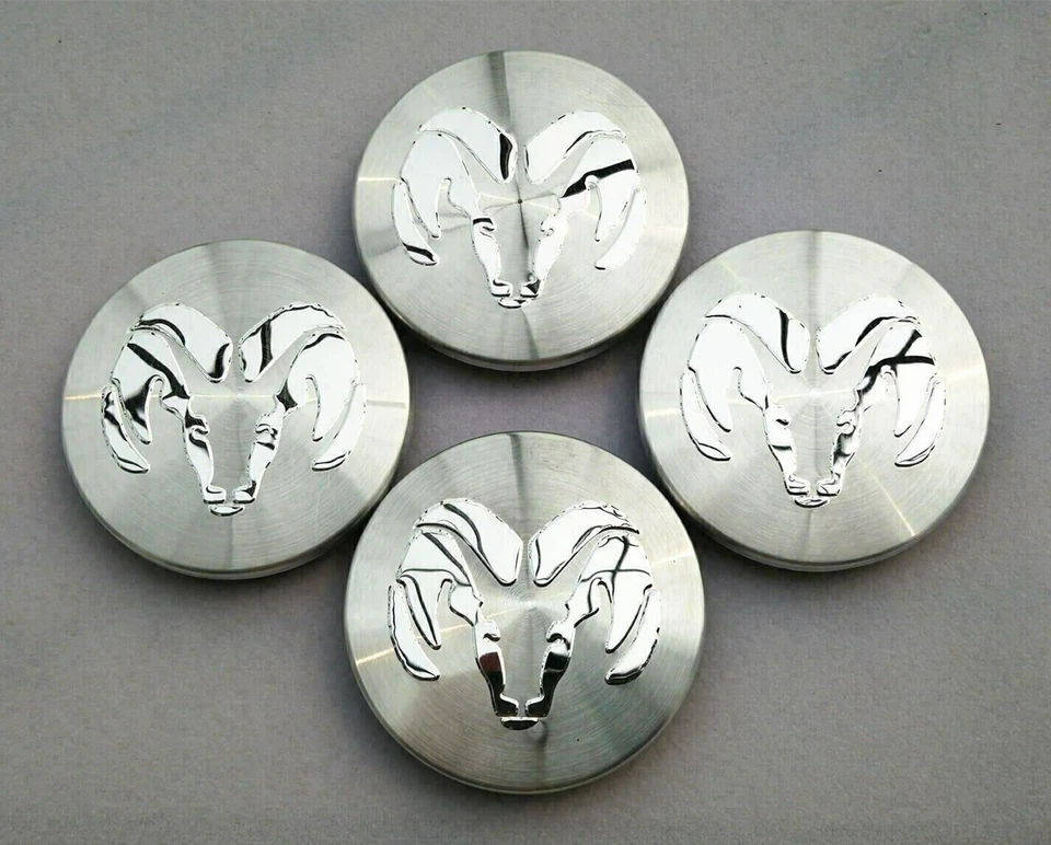 4 pcs. DODGE Ram 1500 2500 Dakota Durango Wheel Center Hub Cap 2 1/2" CHROME - Image 1 of 2