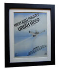 URIAH HEEP+High And Mighty+POSTER+AD+RARE ORIGINAL 1976+FRAMED+FAST GLOBAL SHIP