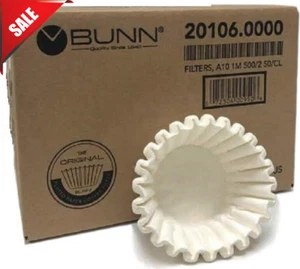 BUNN 8-12 Cup Coffee Brewer Filters, 1000 Ct., High Quality Heavy Weight Paper - Picture 1 of 12