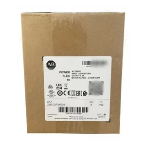 Allen-Bradley 22B-D2P3N104 PowerFlex 40 0.75 kW 1 HP AC Drive AB Fast Ship - Bild 1 von 5