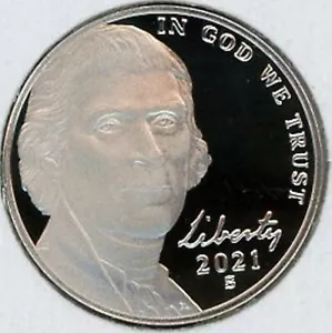 2021-s DCam Proof Hervorragend problemfrei Jefferson Nickel keine Tonung - Bild 1 von 2