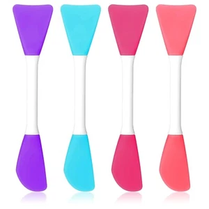 4 Pcs Silicone Face Mask Applicator Mask Brushes Facial Mixing Spatula Tools - Picture 1 of 7