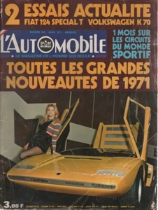 L'AUTOMOBILE 299 1971 GENEVE VW 411 GP AFRIQUE SUD LYON CHARBO LIGIER JS3 H N600 - Foto 1 di 2
