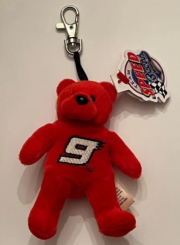 NASCAR Kasey Kahne #9 Mini Plush Speed Bear Clip-on NEW w/tags, Boyds Style Cover