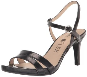LifeStride Womens Miracle Strappy Heeled Sandal Black 9.5 M - Picture 1 of 1