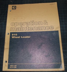 CAT Caterpillar 910 Wheel Loader Operation Maintenance Manual owner operator - Picture 1 of 7