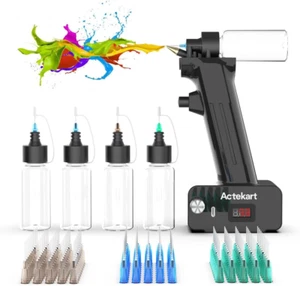 No-Clean Airbrush Kit with Disposable Nozzle (50Pcs X 0.2Mm & 100Pcs X 0.3Mm & 1 - Picture 1 of 12