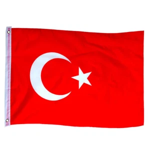 Türkei Fahne mit Ösen ca.150x90cm Türkische Hiss Flagge Flaggen Türkiye Bayrak - Bild 1 von 5