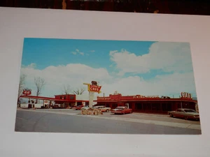 PANGUITCH UTAH - POSTKARTE - 60ER JAHRE - FLYING M CAFE - PHILLIPS 66 - Bild 1 von 2