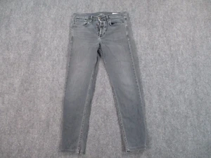 Rag and Bone Jeans Mens 33x30 Gray Minna Denim Fit 2 Slim Button Fly Pants - Picture 1 of 11