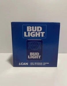 Bud Light Mini Portable Compact Personal Fridge Cooler New In Box - Picture 1 of 10