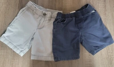 Kids Headquarters & Arizona Boys Woven Shorts Blue Gray Lot Of 2 Size 4-5 - Image 1 of 4