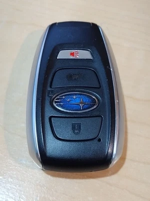 OEM Subaru Impreza, Legacy Outback Worn HYQ14AHC Smart Key Fob w/ 4 Buttons - Image 1 of 4