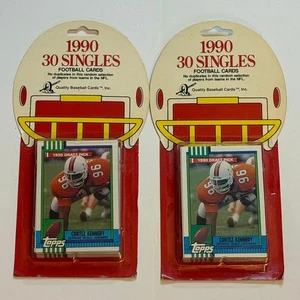 2 SEALED Packs of Topps 1990 30 Singles Football Cards - Picture 1 of 6