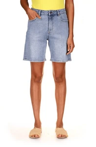 Sanctuary Damen Used-Look Bermuda Denim Shorts Größe 25 - Bild 1 von 3