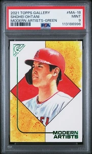 2021 Topps Gallery - Modern Artists Shohei Ohtani #MA-18 Green /250 MINT - Picture 1 of 2