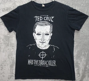 Ted Cruz Zodiac Killer Parodie T-Shirt schwarz Amboss Etikett Erwachsene Medium Grafik Tee - Bild 1 von 9