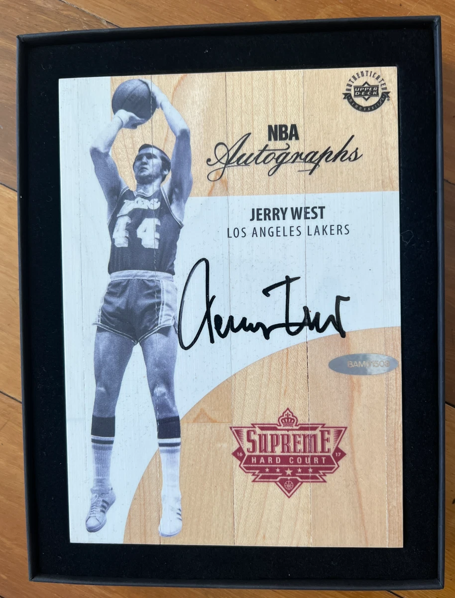 Upper Deck Jerry West Autographed Basketball Trading Cards