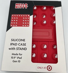 Hello Kitty SILICONE Apple iPad Case W/Stand 10th GENERATION 10.9 Inch W/Pop-It - Picture 1 of 4