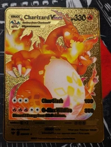 Charizard VMAX HP330 Gold Metall Pokémon Karte 020/189 - Sammlerstück Geschenk - Bild 1 von 4