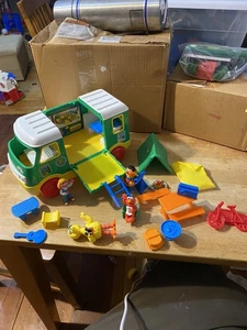 VINTAGE 1993 Tyco Sesame Street Camper Play Set ERNIE ELMO BIG BIRD - Picture 1 of 13