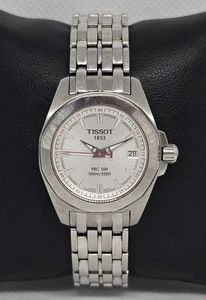 Reloj pulsera para mujer Tissot 1853 tono plata esfera fecha roble real bisel correa 10 - Imagen 1 de 7