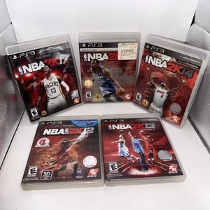 NBA 2K12 2K13 2K14 2K15 2K17 Playstation 3 PS3 Tested 5 Game Lot - Picture 1 of 12