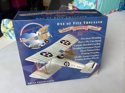 Gearbox US Military 1917 SOPWITH PUP Limited Edition Coin Bank Plane - Image 1 of 4