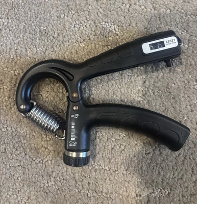 Empuñadura Entrenador de Fuerza Pinza con Contador y Resistencia Ajustable 5-60 Kg Foto 1 de 2