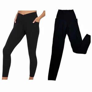 Leggings Offline By Aerie Real Me Xtra High Rise Crossover 7/8 Nero XS Tasche - Foto 1 di 9