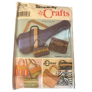 Simplicity Pattern 9528 Different Sizes & Style Bags Uncut Factory Folded - Picture 1 of 7