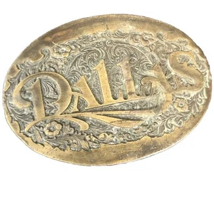 1980 DALLAS Belt Buckle By LORIMAR PRODUCTIONS J.R. Ewing Some Wear TV - Picture 1 of 11
