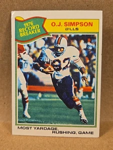 1977 Topps Football #453 O.J. Simpson Buffalo Bills Record Breaker VG-EX - Picture 1 of 4