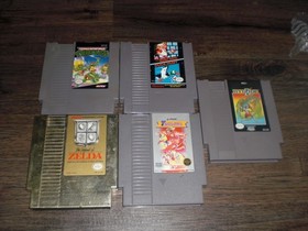 5x NES Super Mario Bros The Legend of Zelda TMNT Hydlide Track Field Nintendo