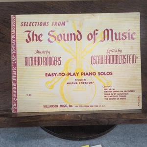 The Sound of Music Sheet Music Easy-to-Play Piano Solos Rodgers Hammerstein 1960 - Picture 1 of 2