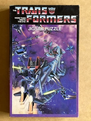 VINTAGE BOXED THE TRANSFORMERS JIGSAW PUZZLE 200 PIECE APC 1660-2 HASBRO 1984 - Image 1 of 4