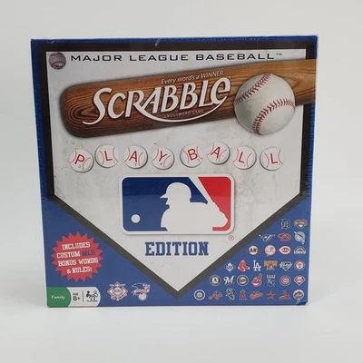 2010 Scrabble Play Ball Major League Baseball Edition - Brand New - Ages 8+ - Image 1 of 4