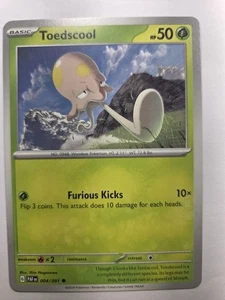 Toedscool - 004/091 SV: Paldean Fates Common Normal NM Pokemon Tcg - Bild 1 von 2