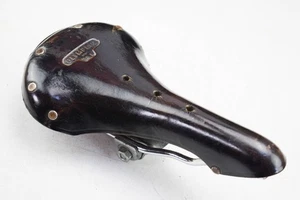 WRIGHTS OLYMPIAN 56L LEATHER VINTAGE ROAD BICYCLE SADDLE, SPRUNG - Picture 1 of 5