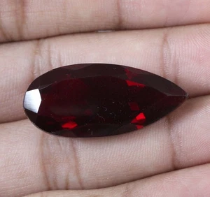 Brasiliano Rosso Topazio Certificato 28.15 KT Pera Gemma T14822 Regalo di Natale - Picture 1 of 7