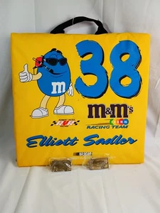 Vintage Elliot Sadler Nascar Sitzkissen M & M mit 2 Schlüsselanhänger - Bild 1 von 6