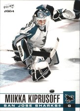 2003-04 Pacific Sharks Hockey Card #295 Miikka Kiprusoff