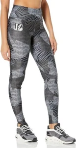 Zubaz NFL Apparel Women's XL Cincinnati Bengals Patchwork Zebra Legging NWT - Picture 1 of 2