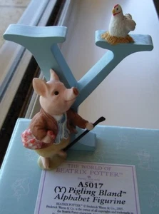 BEATRIX POTTER "PIGLING BLAND 'Y' FIGURINE" A5017 MINT IN BOX - Picture 1 of 3