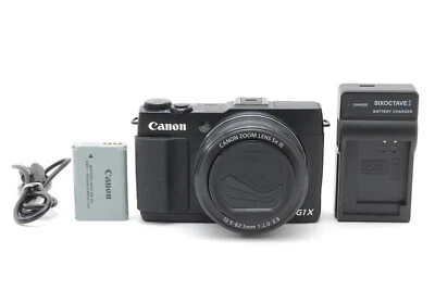 ☆NEAR MINT☆ Canon PowerShot G1 X Mark II Digital Camera Black From JAPAN - Image 1 of 4