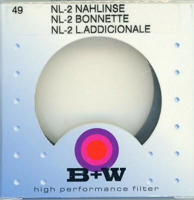 B+W 49mm Close-up Lens  +2 Filter (NL2) - Image 1 of 3