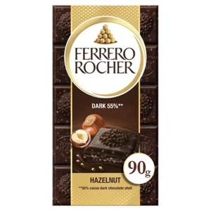 Barra de chocolate Ferrero Rocher oscura 55% avellana 90G - Imagen 1 de 1
