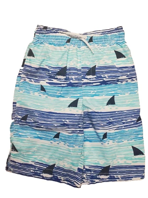 Pantalones de natación Place Sport para niño lindos y elegantes azules/tiburones talla 10/12 Foto 1 de 4