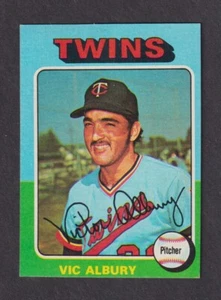 Vic Albury 1975 Topps Mini #368 Minnesota Twins Ex+A - Imagen 1 de 2